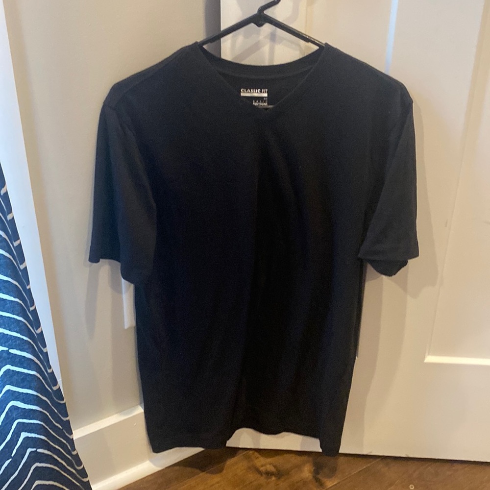 plain black tee